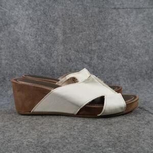 Comfort Plus by Predictions Shoes Womens 9 Sandals Wedge Fashion Slip On Casual